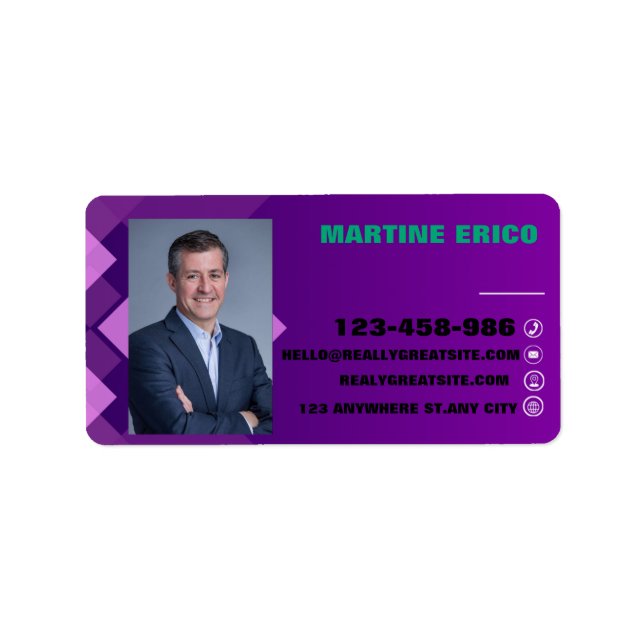 ÉTIQUETTE CARTE D'AFFAIRES (Devant)