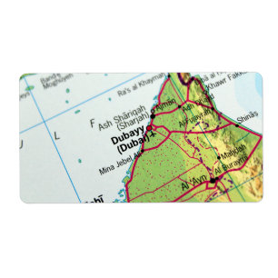 Étiquette Carte de Dubaï