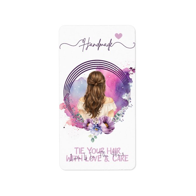 Étiquette Carte de Présentation pour Pince à Cheveux & Chouc (Devant)