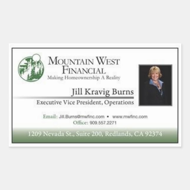 Étiquette Carte de visite classique personnalisabl (Devant)