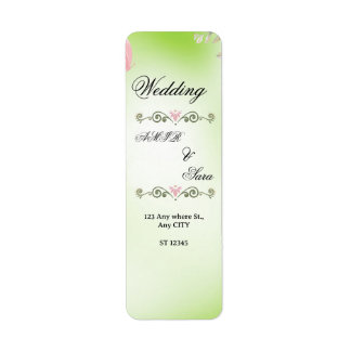 ÉTIQUETTE CARTE D'INVITATION DE MARIAGE