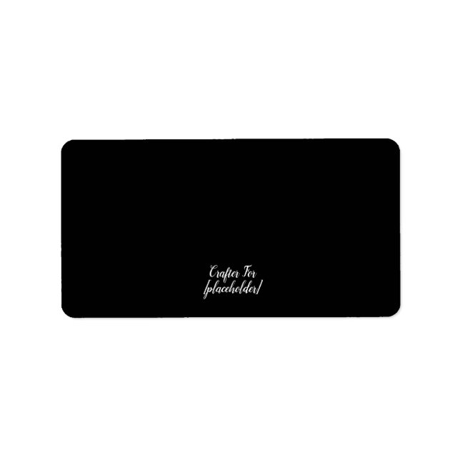 Étiquette Carte personnalisée esthétique (Devant)