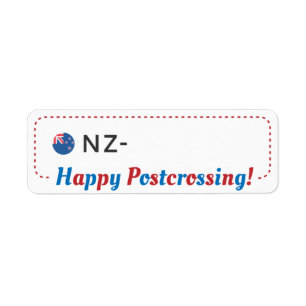 Étiquette Carte postale de poste NZ Nouvelle-Zélande