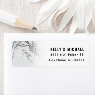 Étiquette Carte San Diego Thématique Retour