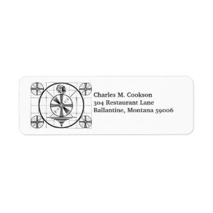 Étiquette Carte-test principale indienne de télévision