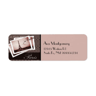 Étiquette Cartes postales de l'étiquette de adresse de