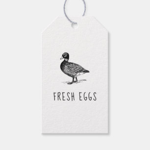 Étiquette Carton d'oeuf de canard vintage