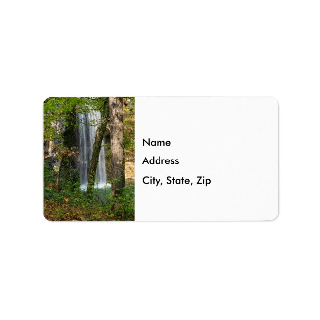 Étiquette Cascade Dans Les Bois (Devant)