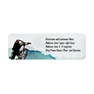 Étiquette Cascade de bicyclette du style libre BMX
