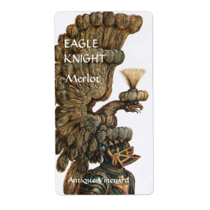 Étiquette CASQUE DE CHEVAL ET AILES D'AigLE ANTIQUE Dégustat