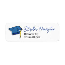 Casquette d'adresse bleue de remise des diplômes