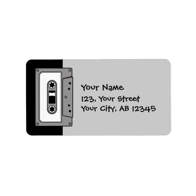 Étiquette Cassette audio Grey (Devant)