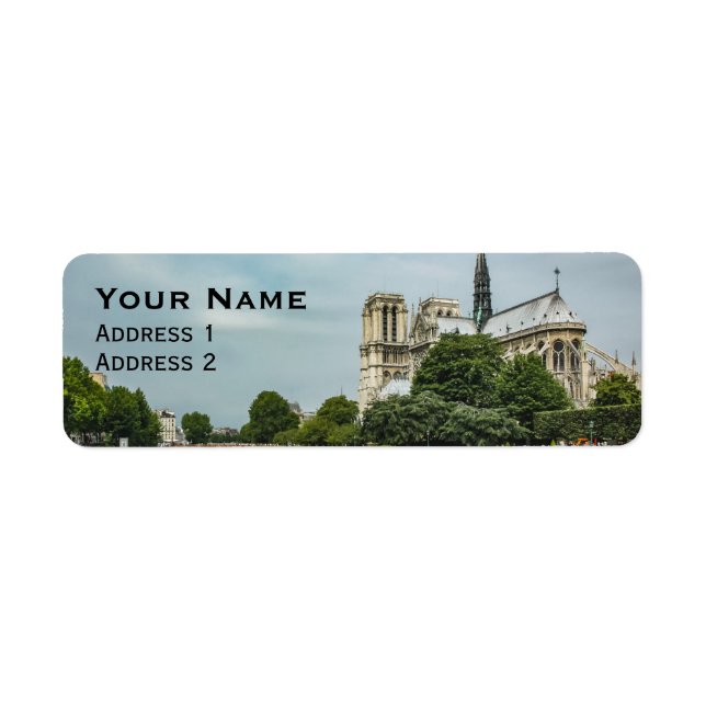 Étiquette Cathédrale Notre-Dame de Paris (Devant)