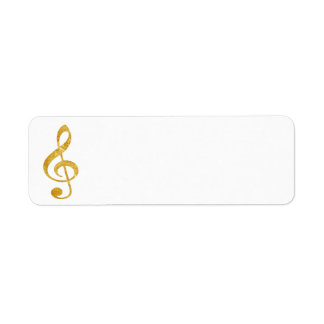 Étiquette CD or feuille look clef