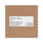 Étiquette central - texture de boîte en carton