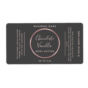 Étiquette Cercle de typographie chic minimaliste rose cadre 