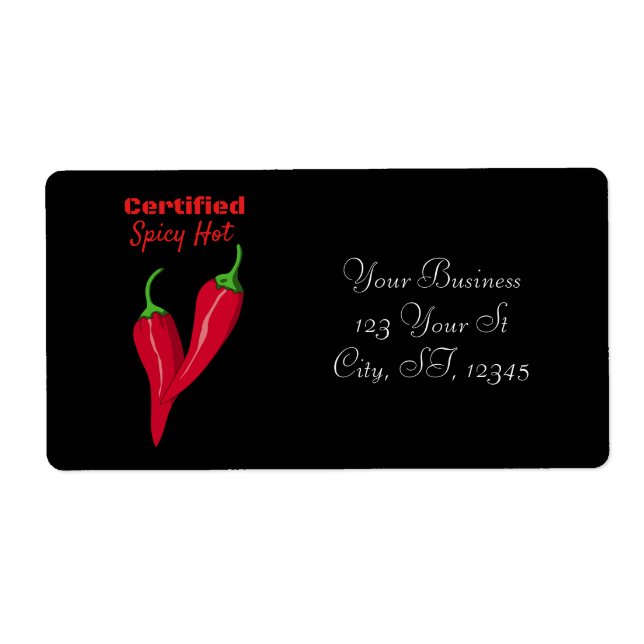 Étiquette Certifié Hot Thunder_Cove épicé (Devant)