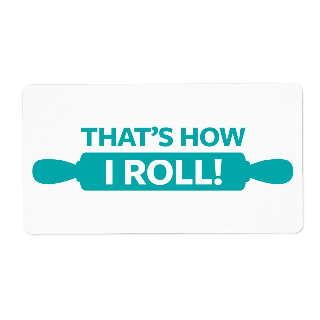 Étiquette C'est comme ça que je roule (Devant)