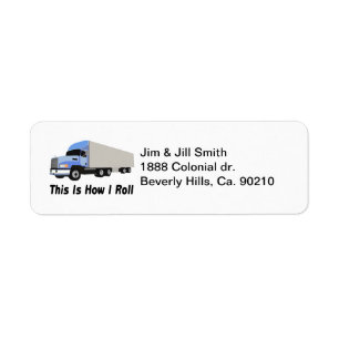 Étiquette C'est comment je roule semi le camion