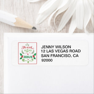 Étiquette Cette Maison croit en Jésus