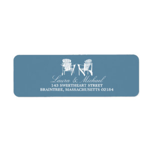 Étiquette Chaises Adirondack Adresse de retour