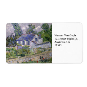 Étiquette Chambres chez Auvers par Vincent van Gogh