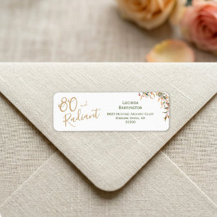 Étiquette Champagne Sage Radiant Quatre-Vingts Aquarelle Ann