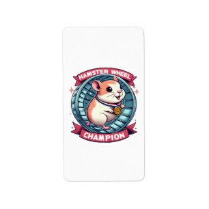Étiquette Champion de roue de hamster