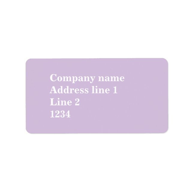 Étiquette Chardon violet (Devant)