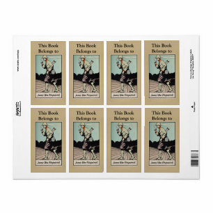 Étiquette Chasseur vintage Fumer une plaque d'immatriculatio