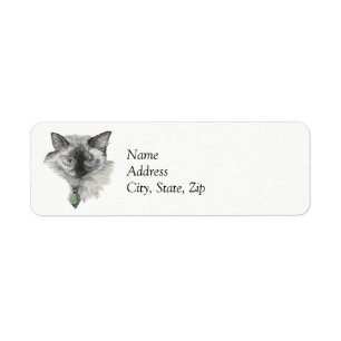 Étiquette Chat de Siamese
