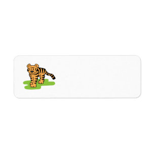 Étiquette Chat de tigre de Bengale de clipart (images