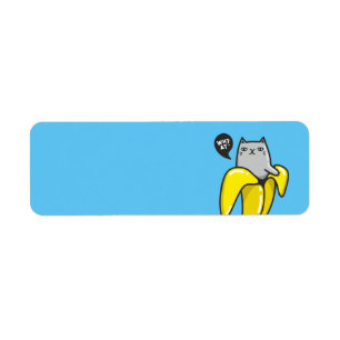Étiquette Chat en banane