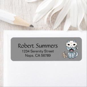 Étiquette Chat vaudou sur gris