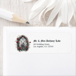 Étiquette Château de fantasy sombre fenêtre gothique mariage