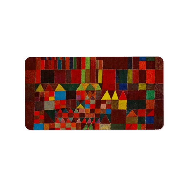 Étiquette Château de Paul Klee (Devant)