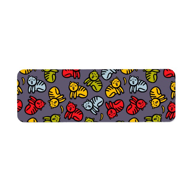 Étiquette Chats plus bananes (Devant)