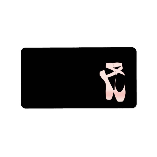 Étiquette Chaussures de Ballet Rose Gradient Doux (Devant)