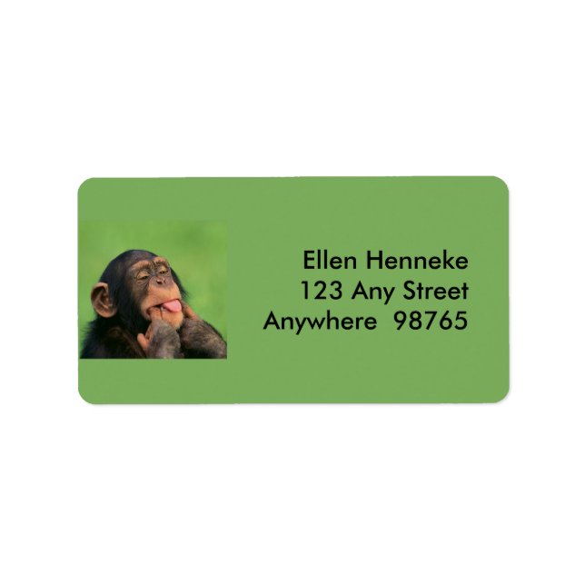 Étiquette Cheeky Chimp (Devant)