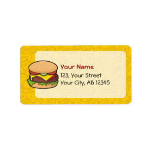 Étiquette Cheeseburger