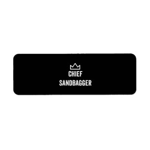 Étiquette Chef Sandbagger Golf mème Bjj Chess Sandbag
