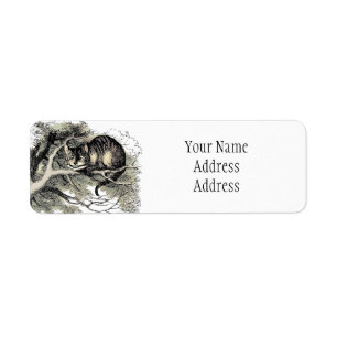 Étiquette Cheshire Chat Alice Wonderland Classic