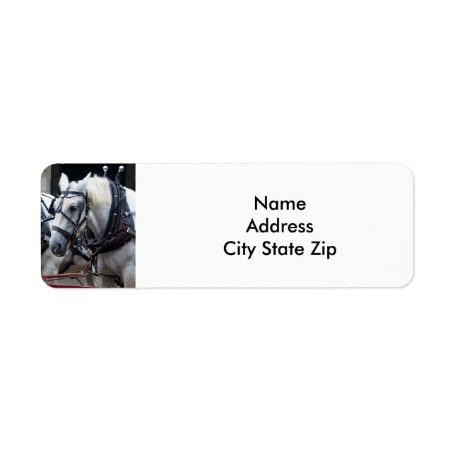 Étiquette Cheval à percheron (Devant)