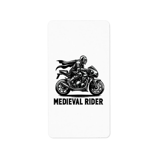 Étiquette chevalier médiéval (Devant)