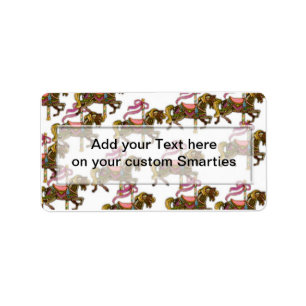 Étiquette Chevaux d'anniversaire Smartie Candy wraps Étiquet