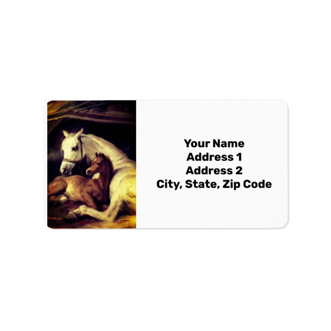 Étiquette Chevaux d'atterrisseur (Devant)