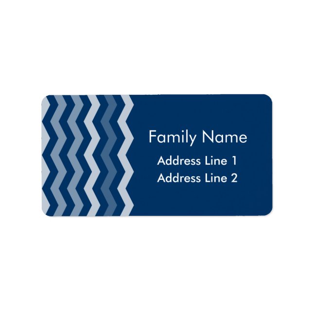 Étiquette Chevron Motif (Devant)