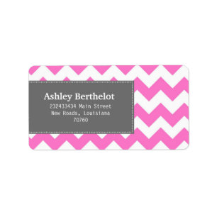 Étiquette Chevron Stripes