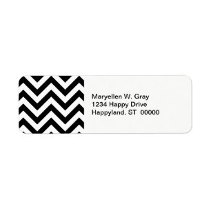 Étiquette Chevron Zig Zag