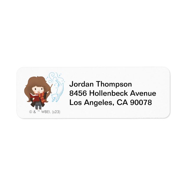 Étiquette Chibi Hermione Granger Patronus (Devant)